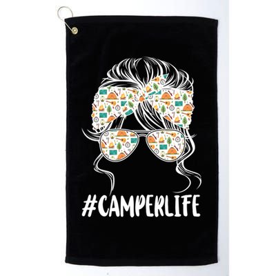 Camper Life Camping Lover Gift Golf Towel