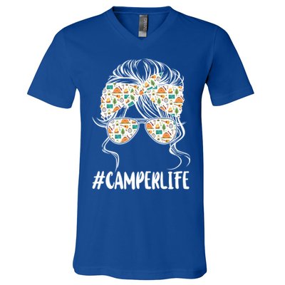 Camper Life Camping Lover Gift V-Neck T-Shirt