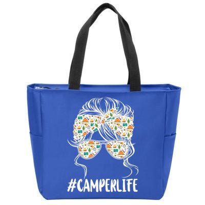 Camper Life Camping Lover Gift Zip Tote Bag