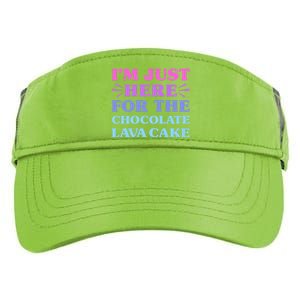 Chocolate Lava Cake I Love Chocolate Lava Cake Funny Dessert Adult Drive Performance Visor