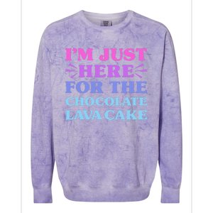 Chocolate Lava Cake I Love Chocolate Lava Cake Funny Dessert Colorblast Crewneck Sweatshirt