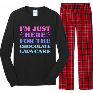 Chocolate Lava Cake I Love Chocolate Lava Cake Funny Dessert Long Sleeve Pajama Set