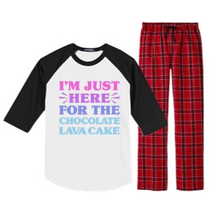 Chocolate Lava Cake I Love Chocolate Lava Cake Funny Dessert Raglan Sleeve Pajama Set