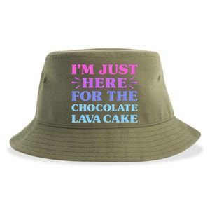 Chocolate Lava Cake I Love Chocolate Lava Cake Funny Dessert Sustainable Bucket Hat