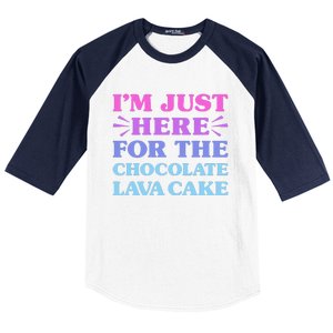 Chocolate Lava Cake I Love Chocolate Lava Cake Funny Dessert Baseball Sleeve Shirt