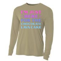 Chocolate Lava Cake I Love Chocolate Lava Cake Funny Dessert Cooling Performance Long Sleeve Crew