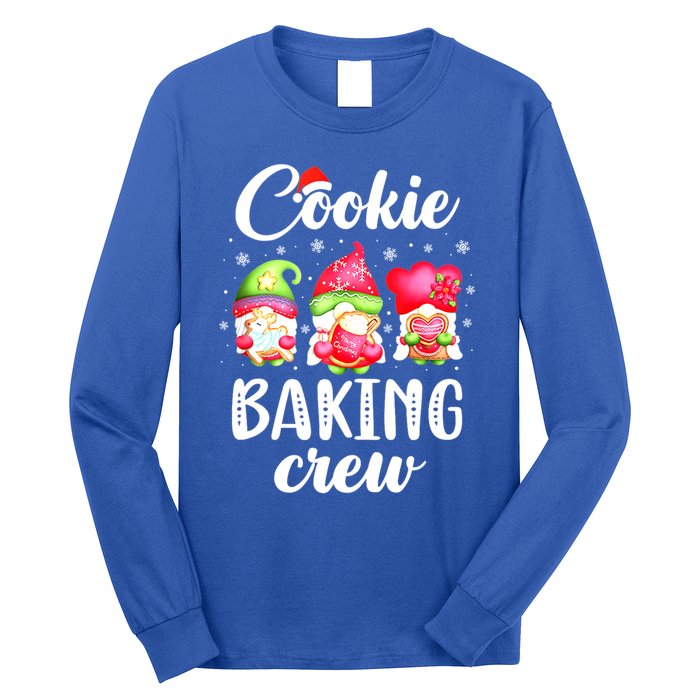 Cooking Lover Christmas Gnomes Cookie Baking Crew Pajamas Gift Long Sleeve Shirt