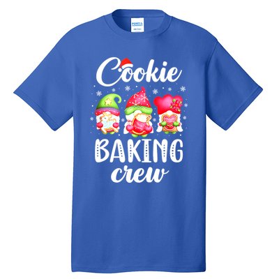 Cooking Lover Christmas Gnomes Cookie Baking Crew Pajamas Gift Tall T-Shirt