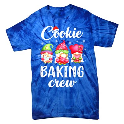 Cooking Lover Christmas Gnomes Cookie Baking Crew Pajamas Gift Tie-Dye T-Shirt