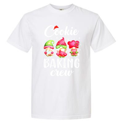 Cooking Lover Christmas Gnomes Cookie Baking Crew Pajamas Gift Garment-Dyed Heavyweight T-Shirt