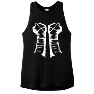 Chalk Line Cm Punk Fists Straight Edge Ladies PosiCharge Tri-Blend Wicking Tank