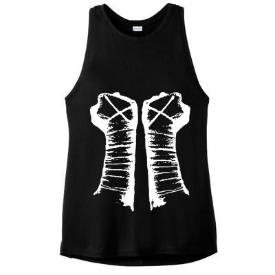 Chalk Line Cm Punk Fists Straight Edge Ladies PosiCharge Tri-Blend Wicking Tank