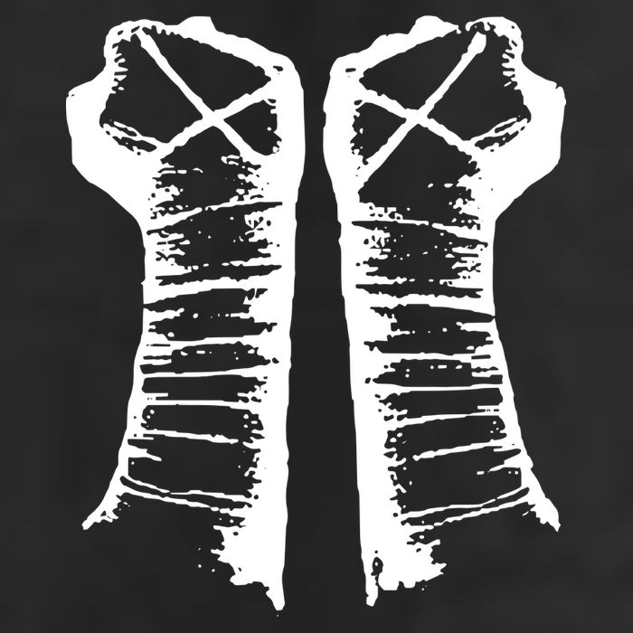 Chalk Line Cm Punk Fists Straight Edge Garment-Dyed Fleece Hoodie