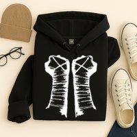 Chalk Line Cm Punk Fists Straight Edge Hoodie
