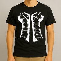 Chalk Line Cm Punk Fists Straight Edge T-Shirt