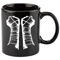 Chalk Line Cm Punk Fists Straight Edge 11oz C Handle Ceramic Mug