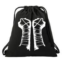 Chalk Line Cm Punk Fists Straight Edge Drawstring Bag