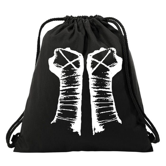 Chalk Line Cm Punk Fists Straight Edge Drawstring Bag