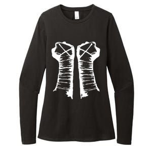 Chalk Line Cm Punk Fists Straight Edge Womens CVC Long Sleeve Shirt