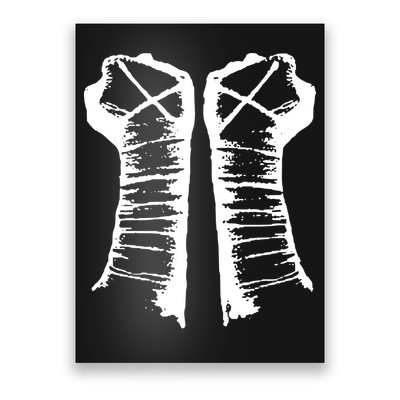 Chalk Line Cm Punk Fists Straight Edge Poster