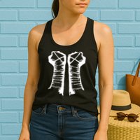 Chalk Line Cm Punk Fists Straight Edge Womens Tank Top
