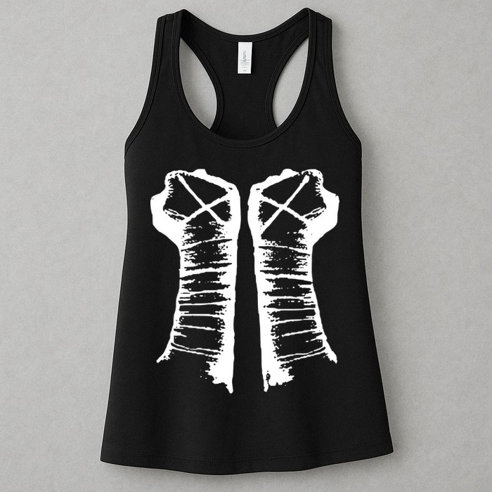 Chalk Line Cm Punk Fists Straight Edge Womens Tank Top