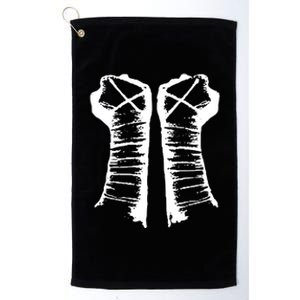 Chalk Line Cm Punk Fists Straight Edge Platinum Collection Golf Towel