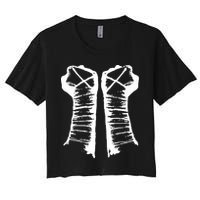 Chalk Line Cm Punk Fists Straight Edge Crop Top