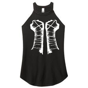 Chalk Line Cm Punk Fists Straight Edge Women's Perfect Tri Rocker Tank