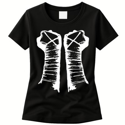 Chalk Line Cm Punk Fists Straight Edge Womens T-Shirt