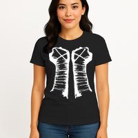 Chalk Line Cm Punk Fists Straight Edge Womens T-Shirt