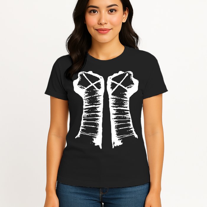 Chalk Line Cm Punk Fists Straight Edge Womens T-Shirt