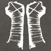 Chalk Line Cm Punk Fists Straight Edge Cotton Canvas Backpack