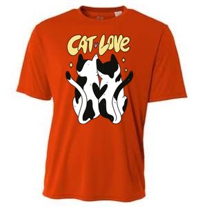 Cat Love Cute Gift Cooling Performance Crew T-Shirt