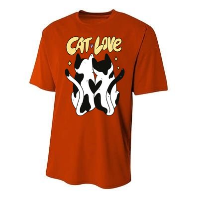 Cat Love Cute Gift Performance Sprint T-Shirt