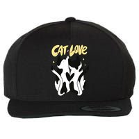 Cat Love Cute Gift Wool Snapback Cap