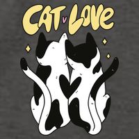 Cat Love Cute Gift Vector Backpack