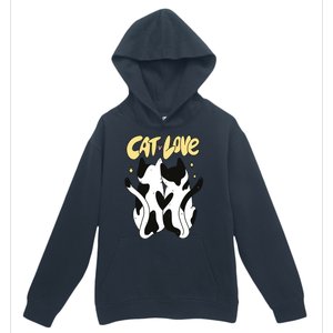 Cat Love Cute Gift Urban Pullover Hoodie