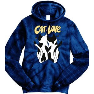 Cat Love Cute Gift Tie Dye Hoodie