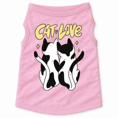 Cat Love Cute Gift Doggie Tank