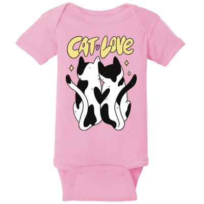 Cat Love Cute Gift Baby Bodysuit