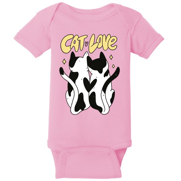 Cat Love Cute Gift Baby Bodysuit