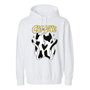 Cat Love Cute Gift Garment-Dyed Fleece Hoodie