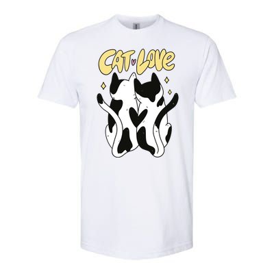 Cat Love Cute Gift Softstyle CVC T-Shirt