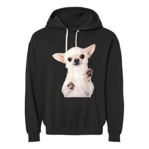 Cute Little Chihuahua Puppy Dog Face For Pet Owners Garment-Dyed Fleece Hoodie