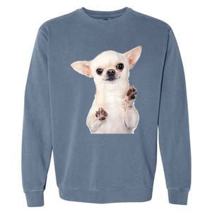 Cute Little Chihuahua Puppy Dog Face For Pet Owners Garment-Dyed Sweatshirt