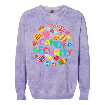 Candy Land Costumes Candy Security Candy Crew Colorblast Crewneck Sweatshirt