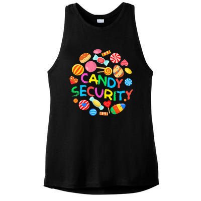 Candy Land Costumes Candy Security Candy Crew Ladies PosiCharge Tri-Blend Wicking Tank