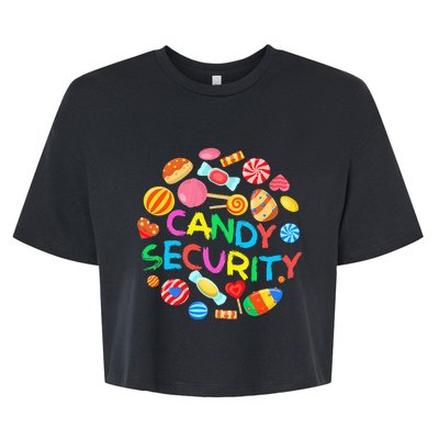 Candy Land Costumes Candy Security Candy Crew Bella+Canvas Jersey Crop Tee