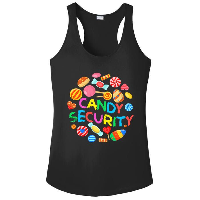 Candy Land Costumes Candy Security Candy Crew Ladies PosiCharge Competitor Racerback Tank